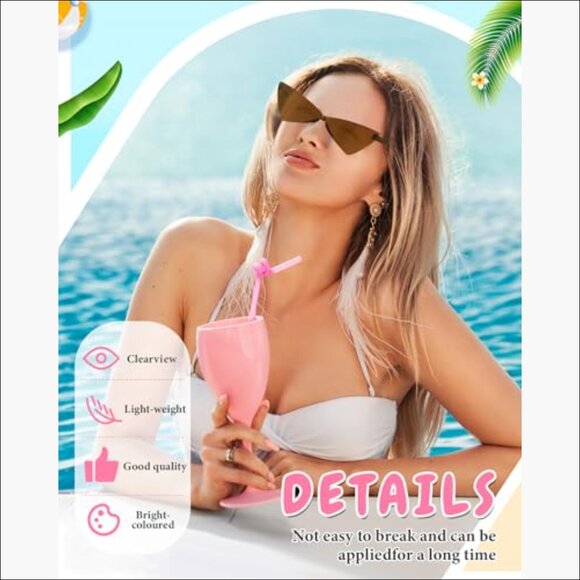 Polycarbonate Rimless Sunglasses for Party Favors and Costume Accessories